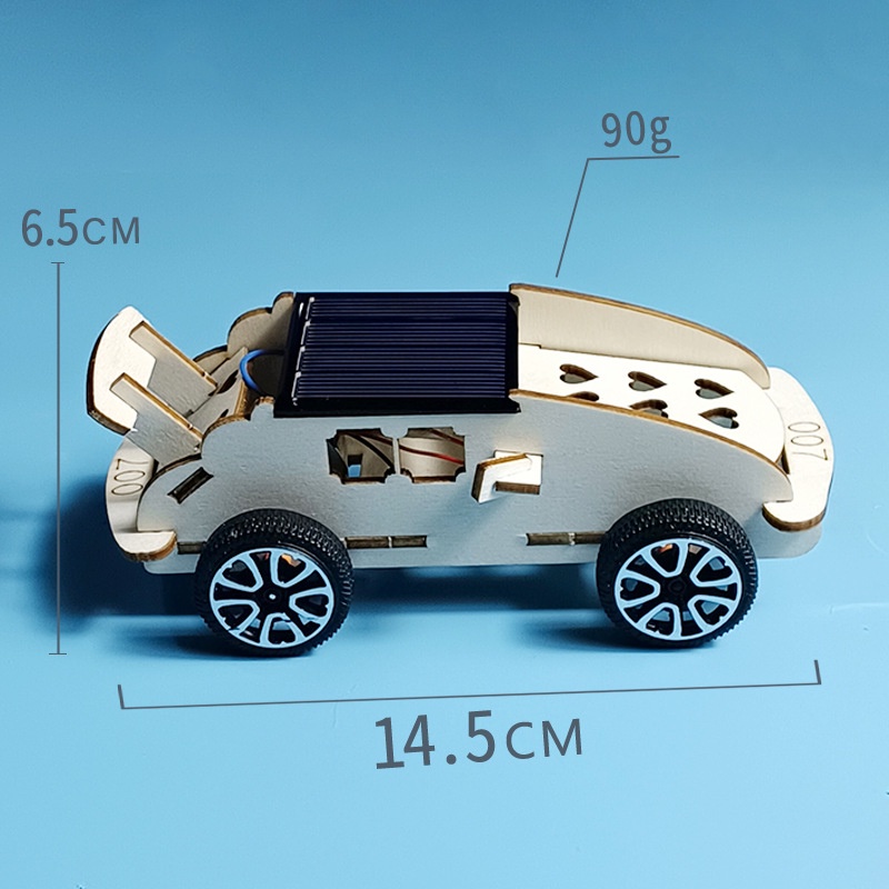 COD โมเดลรถยนต์พลังงานแสงอาทิตย์ DIY ของเล่นวิทยาศาสตร์ ไม่ต้องใช้แบตเตอรี่