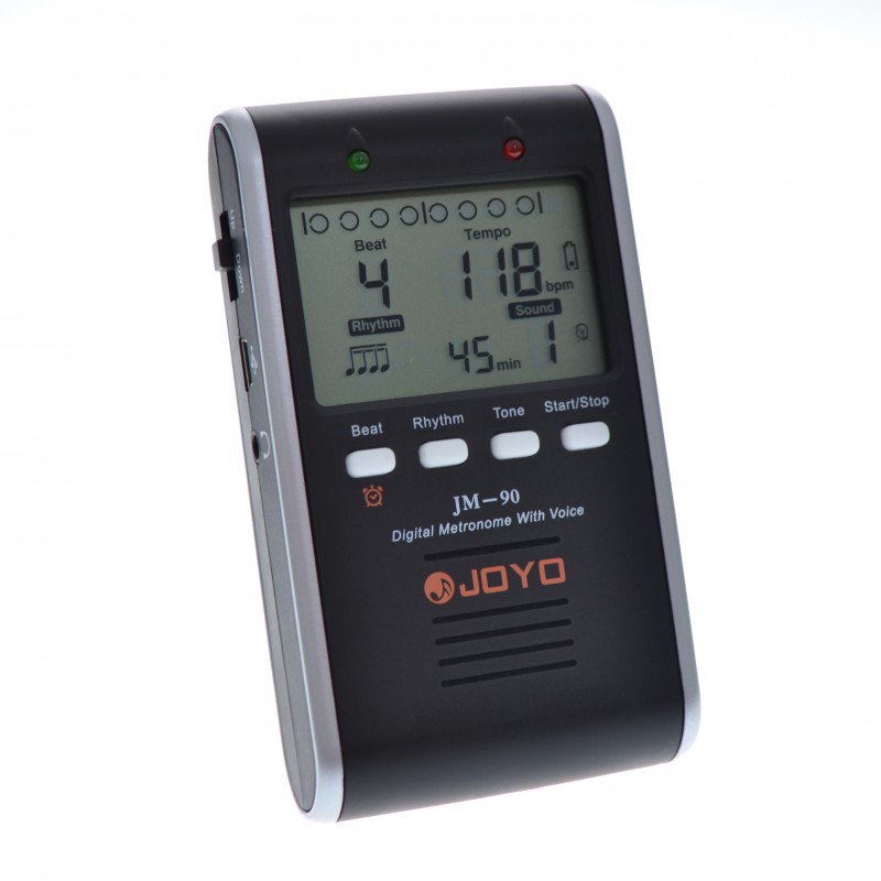 JOYO JM-90 เมโทรนอม แบบดิจิตอล มีเสียง 7 โหมด แบตเตอรี่ในตัว (Digital Metronome) + แถมฟรีสายชาร์จ USB & คู่มือ ** ประกัน