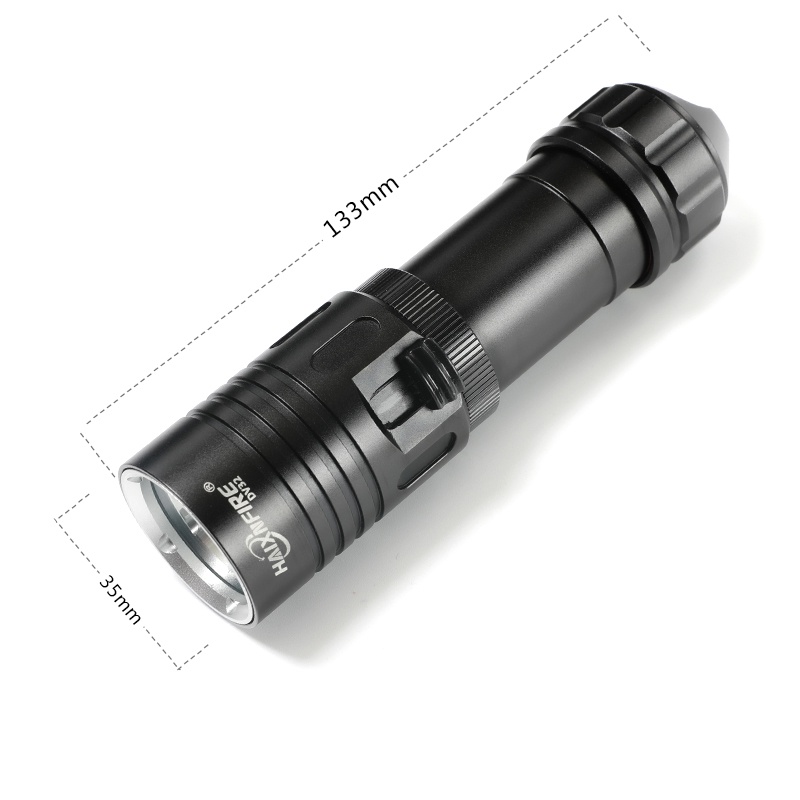 Haixnfire DV32 XM-L2 ไฟฉาย LED ใช้แบตเตอรี่ 18650 26650 สําหรับไฟฉายดําน้ํา