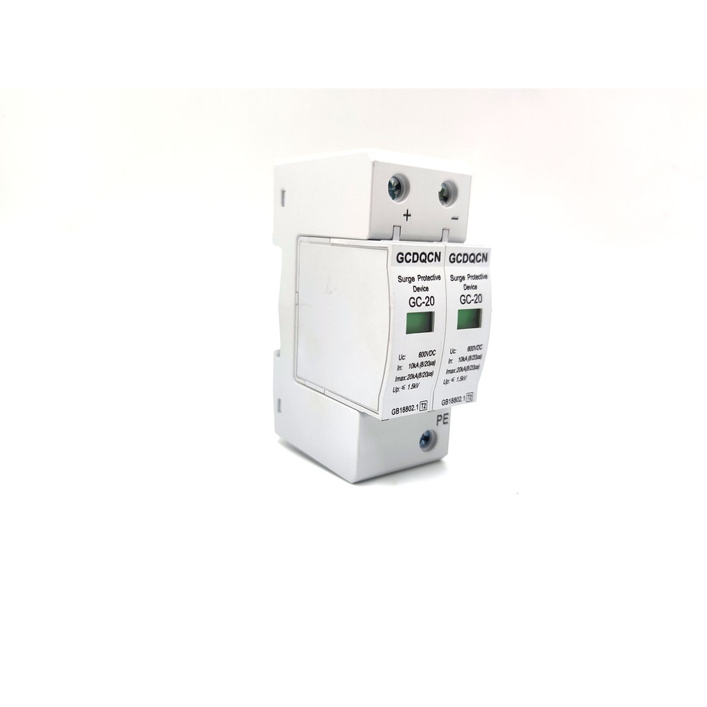 DC Surge | AC Surge Protector Device SPD GCDQCN 20KA 600V 1000V ป้องกันฟ้าผ่า ไฟกระชาก สำหรับโซล่าเซลล์ และไฟฟ้ากระแสตรง