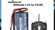 Li-Ion Battery RadioMaster TX16S TX12S 2S 7.4V 5000mAh JST-XH and XT30.ใช้กับ TBS Crossfire Module แบตเตอรี่ battery