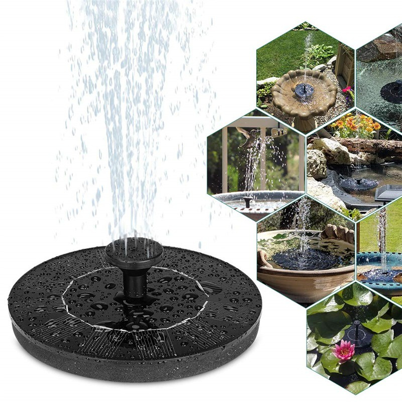 PAE-9017 น้ำพุโซล่าเซลล์ น้ำพุพลังงานแสงอาทิตย์ น้ำพุ น้ำพุตกแต่งสวน Solar Floating Water Fountain for Garden Pool Lands