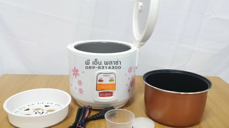 ⚡️หม้อหุงข้าวระบบโซล่าเซลล์ คีบแบตเตอรี่ ⚡️ระบบ DC24V. (เมนูและคู่มือการใช้งานภาษาไทย) หม้อหุงข้าวคีบแบต