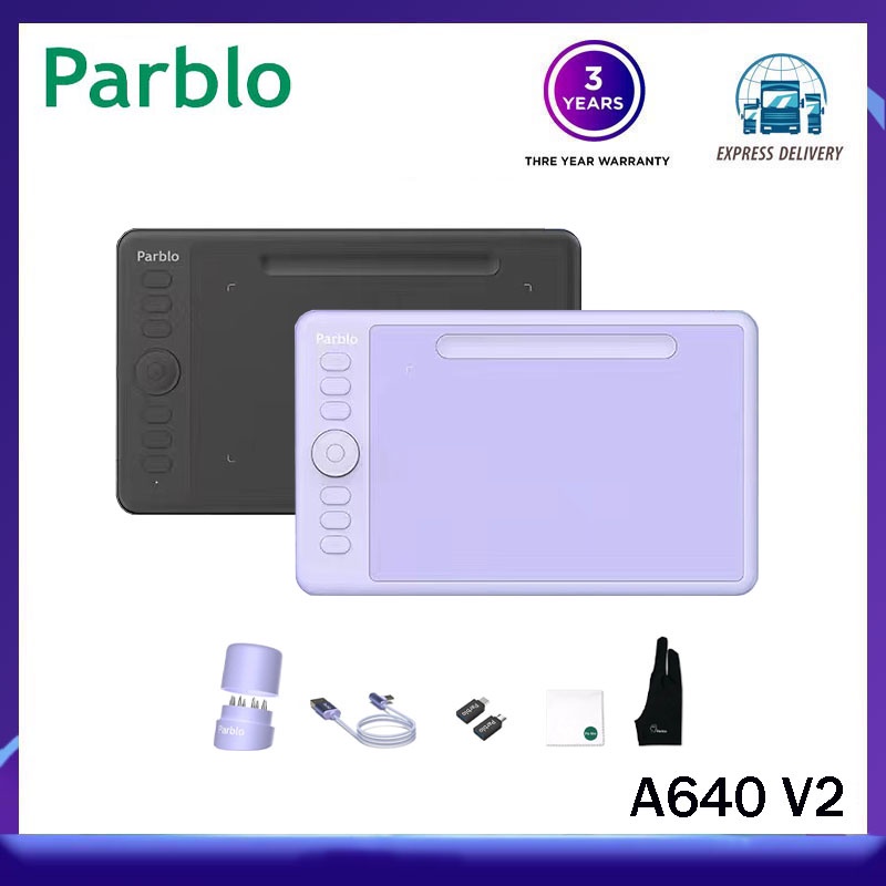 Parblo Intangbo S/M แท็บเล็ตกราฟฟิคดิจิทัล 7x4 นิ้ว สําหรับวาดภาพ OSU Game พร้อม Styl ND ไร้แบตเตอรี่