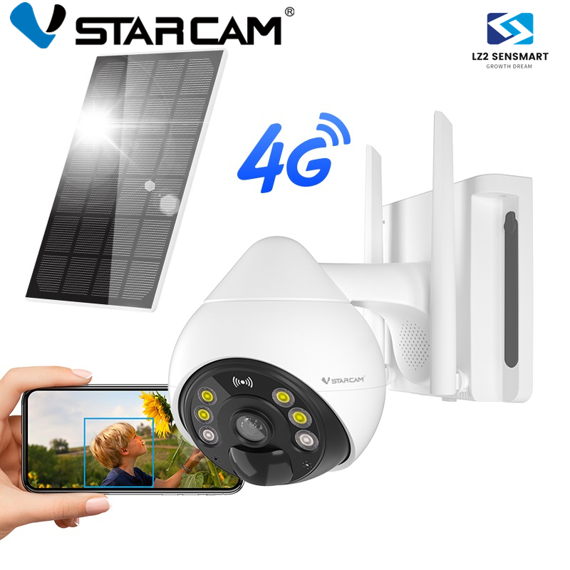 VSTARCAM BG69-TZ 4G LTE SiM FULL HD 1080P 2.0MegaPixel กล้องโซล่าเซลล์ พร้อมแบตเตอรี่ในตัว 10000mAh