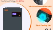 PowMr MPPT 5.5KW Pure Sine Wave Solar Hybrid Inverter ในตัว 80A / 100A ตัวควบคุมการประจุพลังงานแสงอาทิตย์รองรับ 48V Lifepo4 แบตเตอรี่ 230VAC PV อินพุต 150-500Voc รองรับแบบขนาน 12 หน่วย