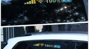 Mayshow สติกเกอร์สะท้อนแสง แสดงผลแบตเตอรี่ ตัวถังรถยนต์ สติกเกอร์สัญญาณอัตโนมัติ Moto Wifi กระจกหน้ารถ