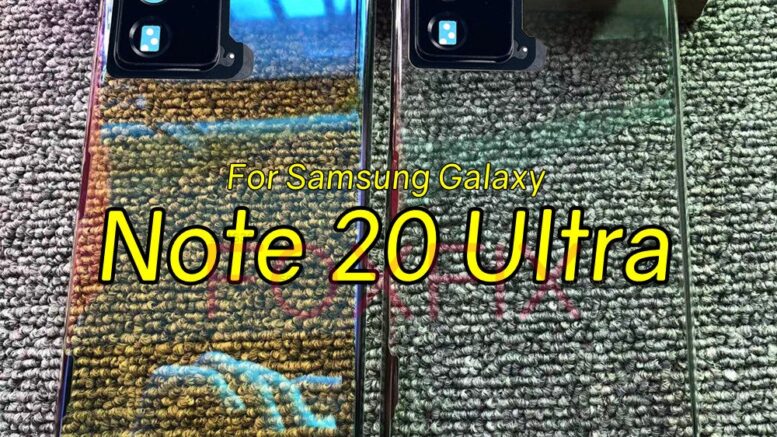 เคสแบตเตอรี่ด้านหลัง แบบกระจกใส พร้อมกาวติดเลนส์กล้อง สําหรับ Samsung Galaxy Note 20 Ultra Note20 Ultra 5G