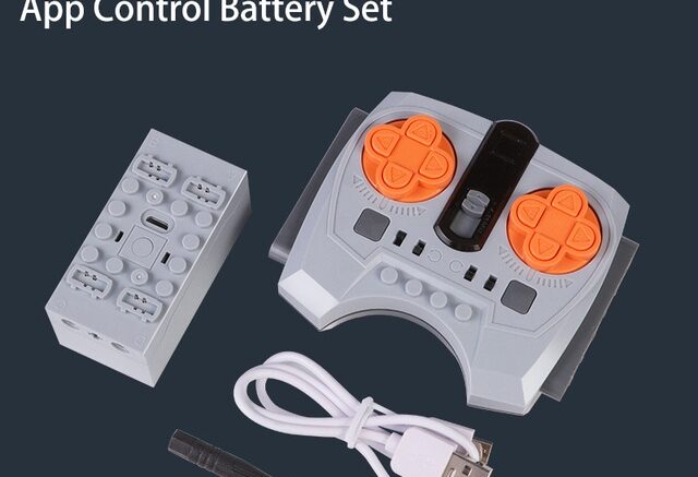 Moc กล่องแบตเตอรี่บลูทูธ มอเตอร์ไฟฟ้า ควบคุมความเร็ว APP PF อิฐทางเทคนิค ดัดแปลง เข้ากันได้กับเลโก้บล็อก ของเล่น