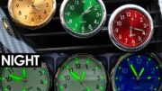 นาฬิกาควอตซ์เรืองแสง ขนาดเล็ก มีกาวในตัว ติดปุ่มแบตเตอรี่ แดชบอร์ดรถยนต์ นาฬิกากลไกเรืองแสง นาฬิกาดิจิทัล ตกแต่งนาฬิกาข้อมือ