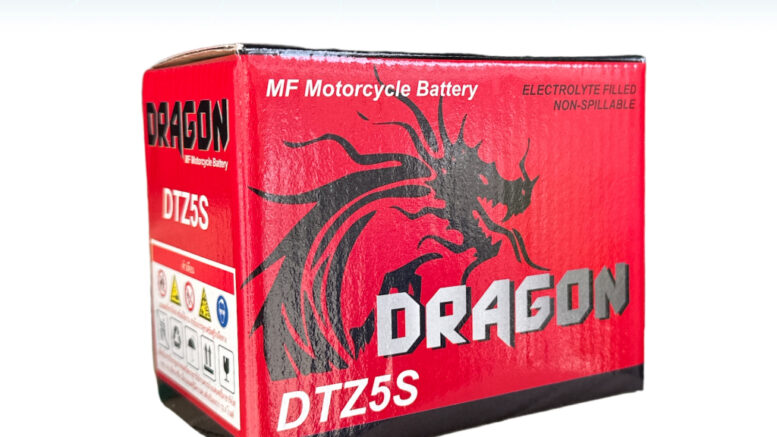 DRAGON DTZ5S (12V 5Ah) แบตเตอรี่มอเตอร์ไซค์ แบตดรากอน MSX