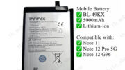 แบตเตอรี่infinix Note 11s แบตเตอรี่ Infinix Note 11 / Note 12 Pro / Note 12 G96 แบตเตอรี่ infinix Note 11/ Note12 BL49KX
